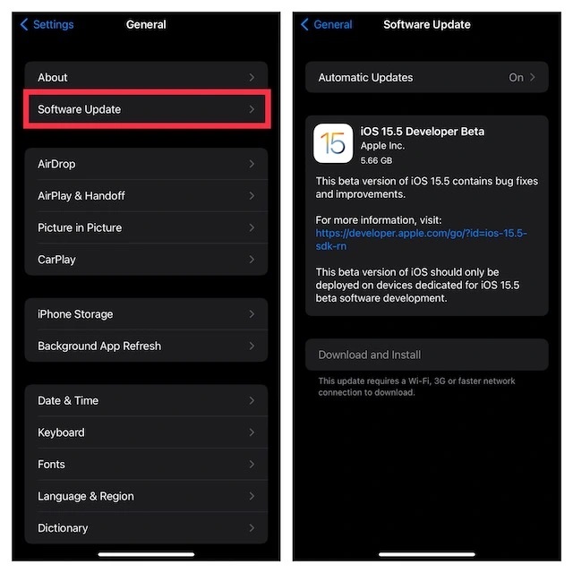 Mettre à jour le logiciel sur iPhone et iPad