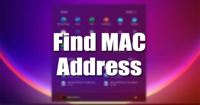 Comment trouver l'adresse MAC dans Windows 11