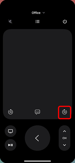 avancer de 10 secondes iphone apple tv télécommande