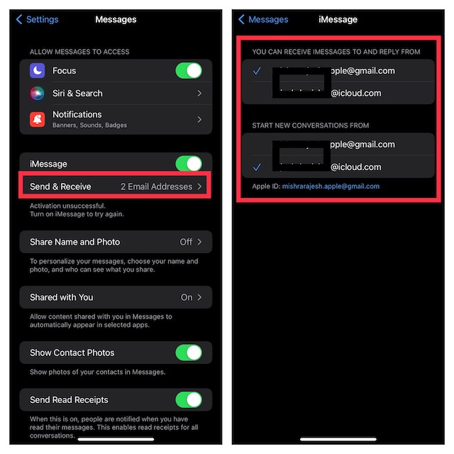 Désactiver le transfert de SMS sur iPhone