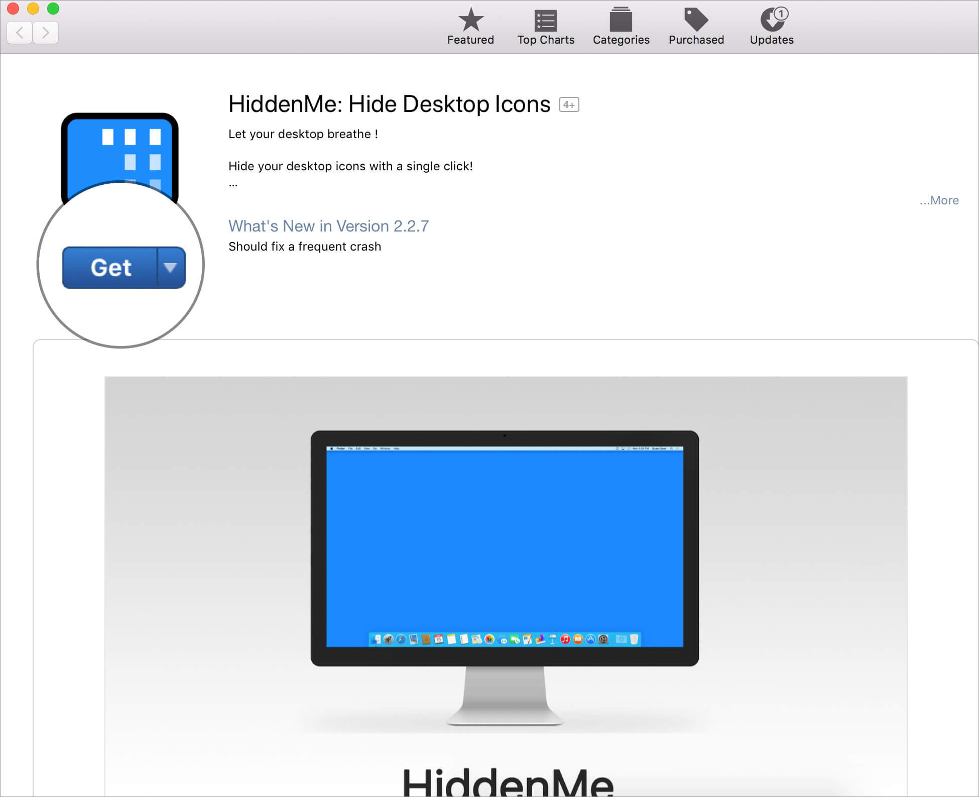 Installer l'application HiddenMe sur Mac