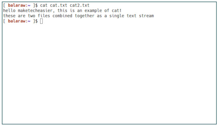 Sed Basics 03 Échantillon de chat 2