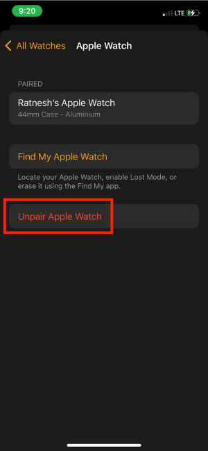 Apple Watch ne déverrouille pas Mac Dissocier Apple Watch