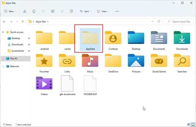 Trouver le dossier de démarrage de Windows 11 à partir de l'explorateur de fichiers