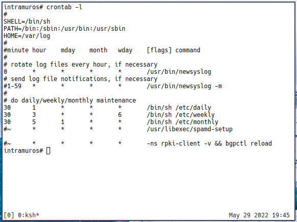 Cron Guide 05 Liste Crontab