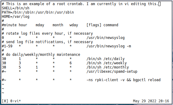 Cron Guide 10 Éditeur Crontab racine