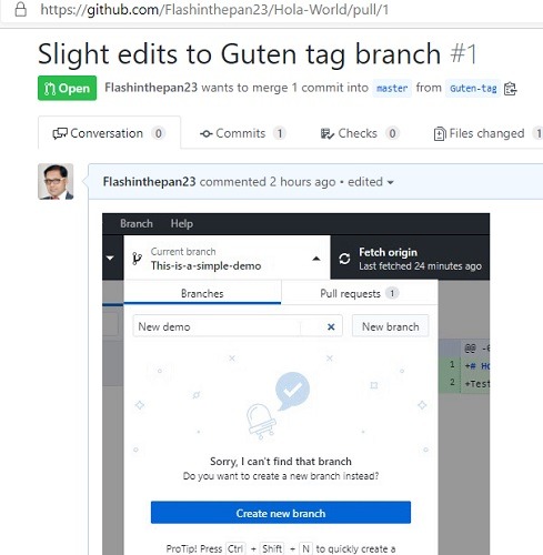 Github Ajouter un fichier Gif d'animation ajouté à la demande d'extraction