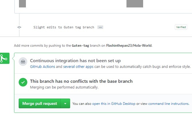 Github Ajouter des demandes d'extraction de fusion d'animation