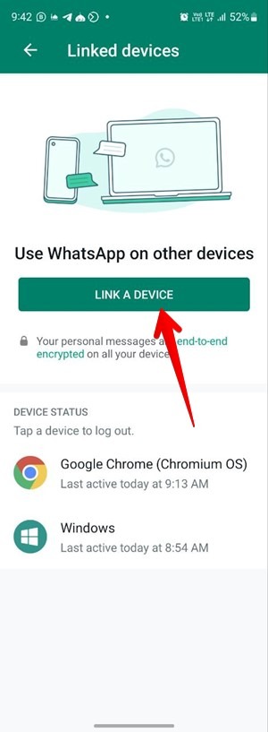 Lien Whatsapp Chromebook