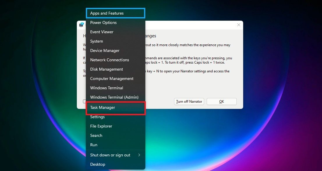 Ouvrez le Gestionnaire des tâches via la barre des tâches sur Windows 11