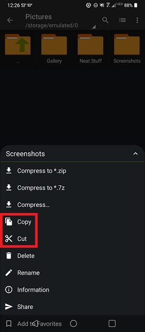 Comment compresser et extraire des fichiers sur Android à l'aide de Zarchiver Copy