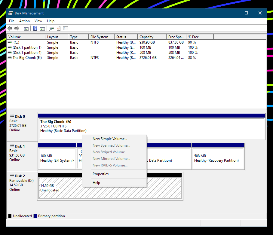 Rendre l'espace disque non alloué utilisable sous Windows