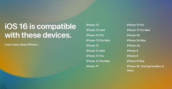 Votre iPhone recevra-t-il la mise à jour iOS 16 ?
