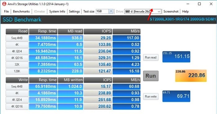 Ssd Vs Sshd Seagate Firecuda 2 To Enclumes de vitesse de référence