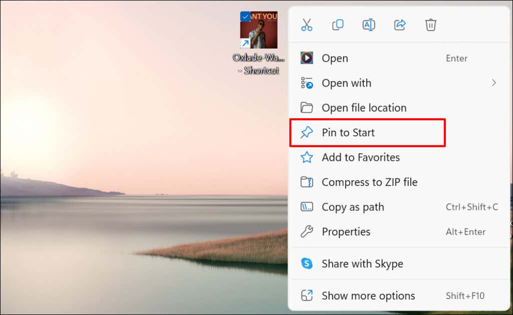 Ajouter un fichier au menu Démarrer de Windows image 16