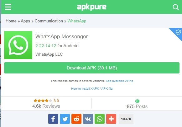 Utiliser des sites Web pour télécharger des fichiers APK Android