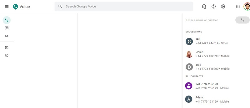 Envoyer des messages texte depuis un PC Google Voice