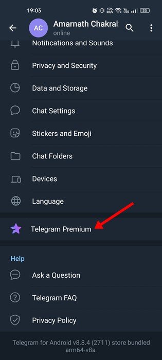 Télégramme Premium