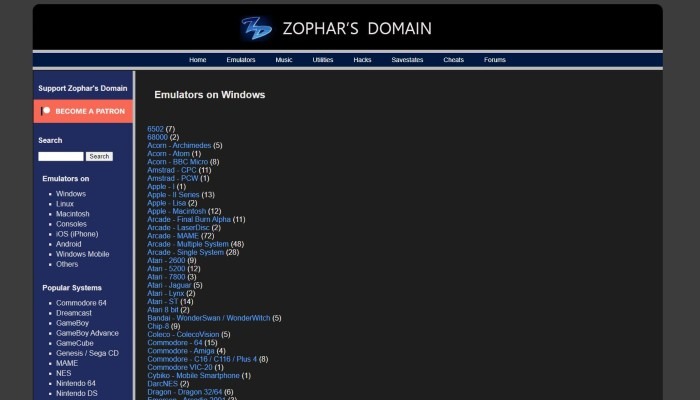 Juridique Roms Zophars