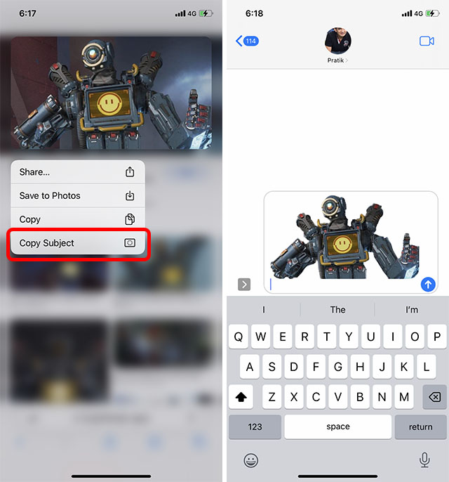 Comment supprimer l'arrière-plan des photos dans iOS 16 sur iPhone