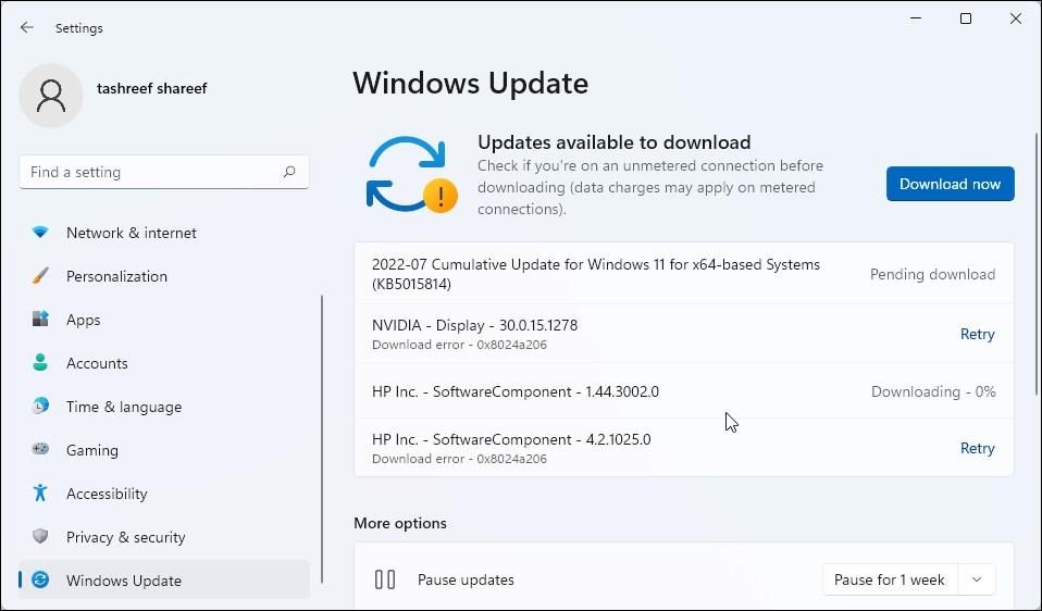 installer la mise à jour de windows