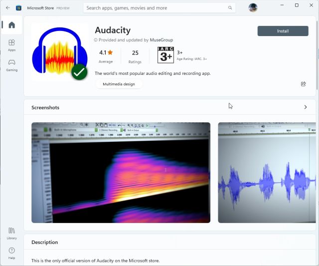 Enregistrer de l'audio dans Windows 11 avec Audacity