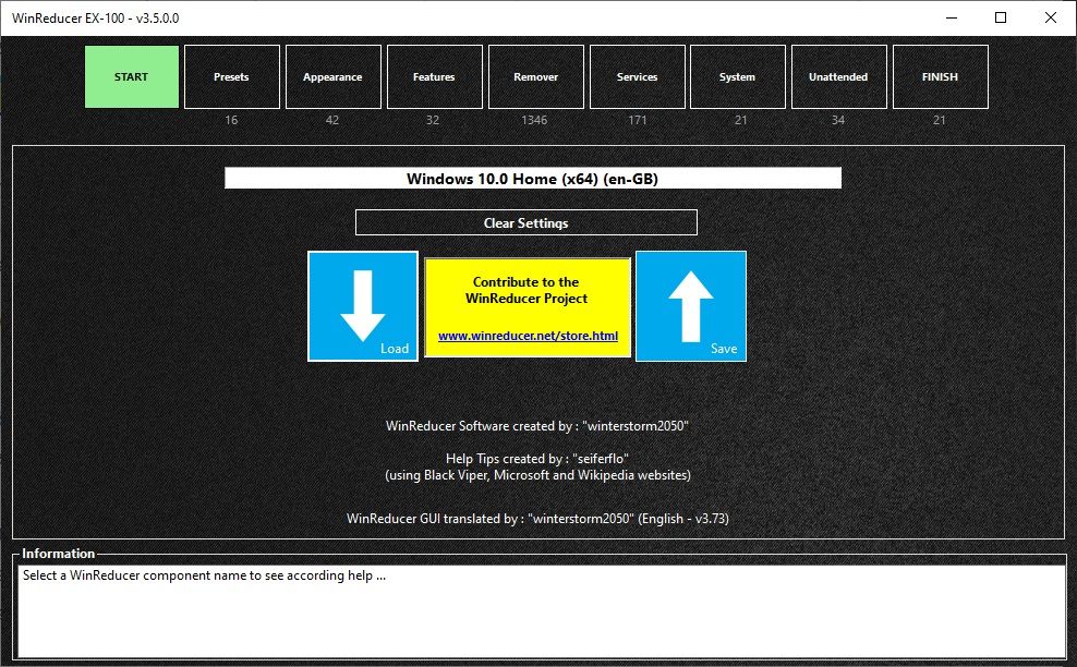 WinReducerEX100 réduit la taille d'installation de Windows 10