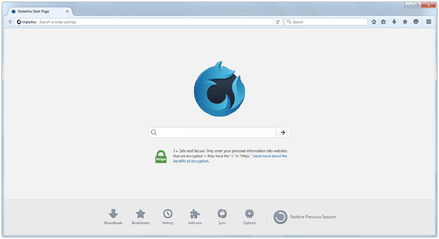 Navigateur Waterfox