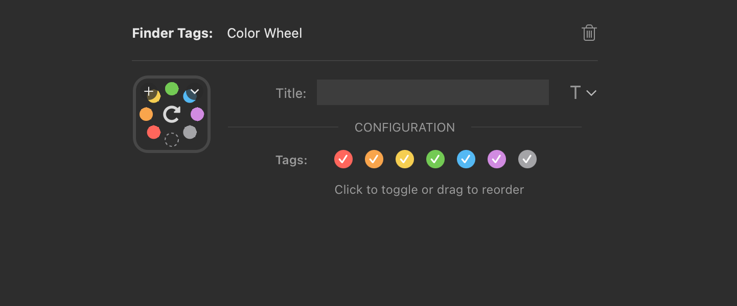 Elgato Stream Deck Finder Balises Plugin Roue de couleurs