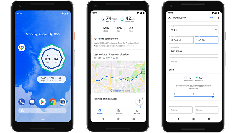 Google Fit - Suivi de la condition physique