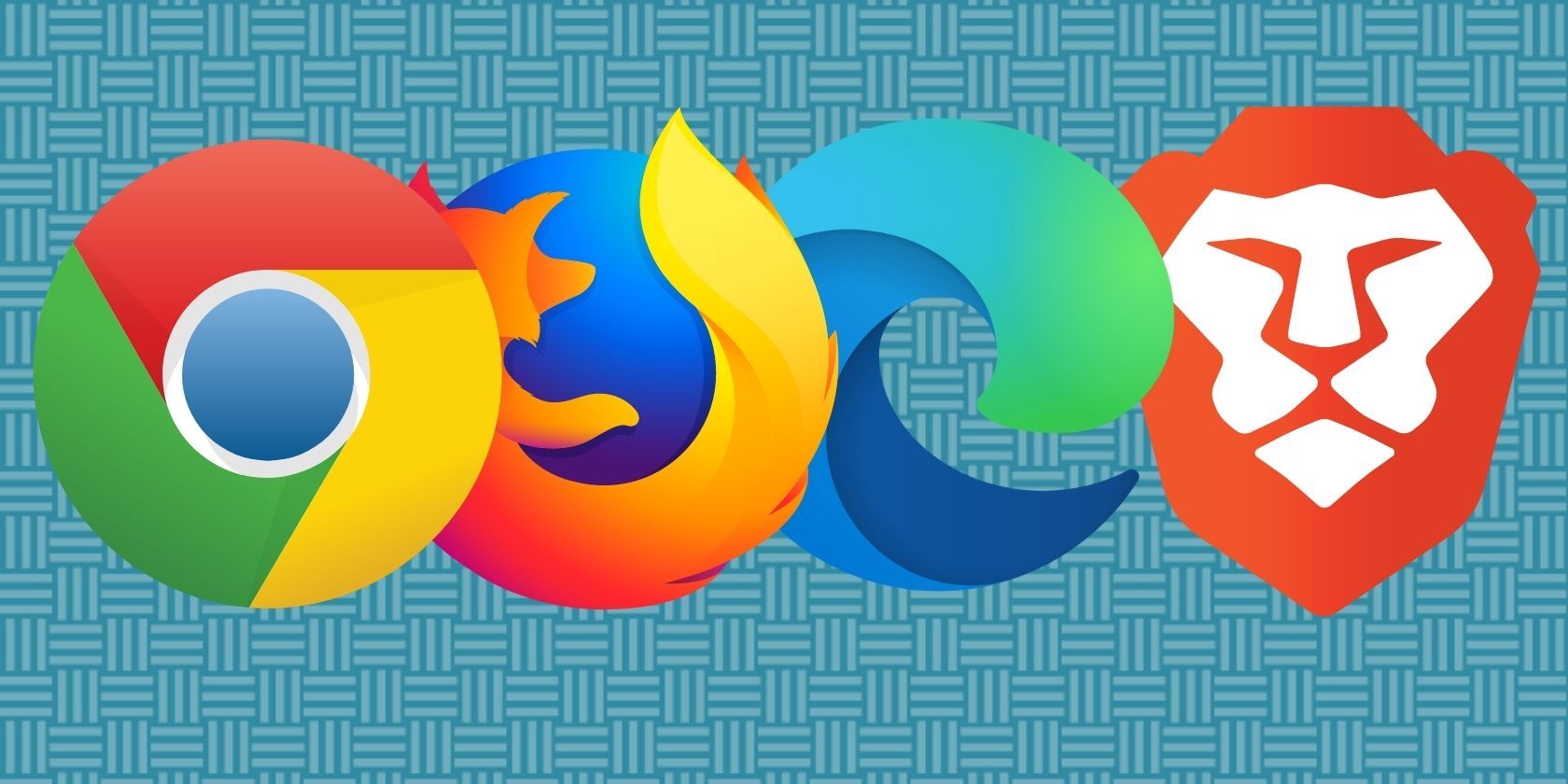 Logos Chrome, Firefox, Edge et Brave.