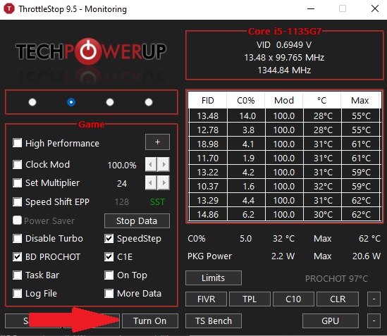 Comment sous-volter votre CPU avec Throttlestop dans Windows Allumer