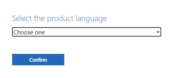 langue du produit