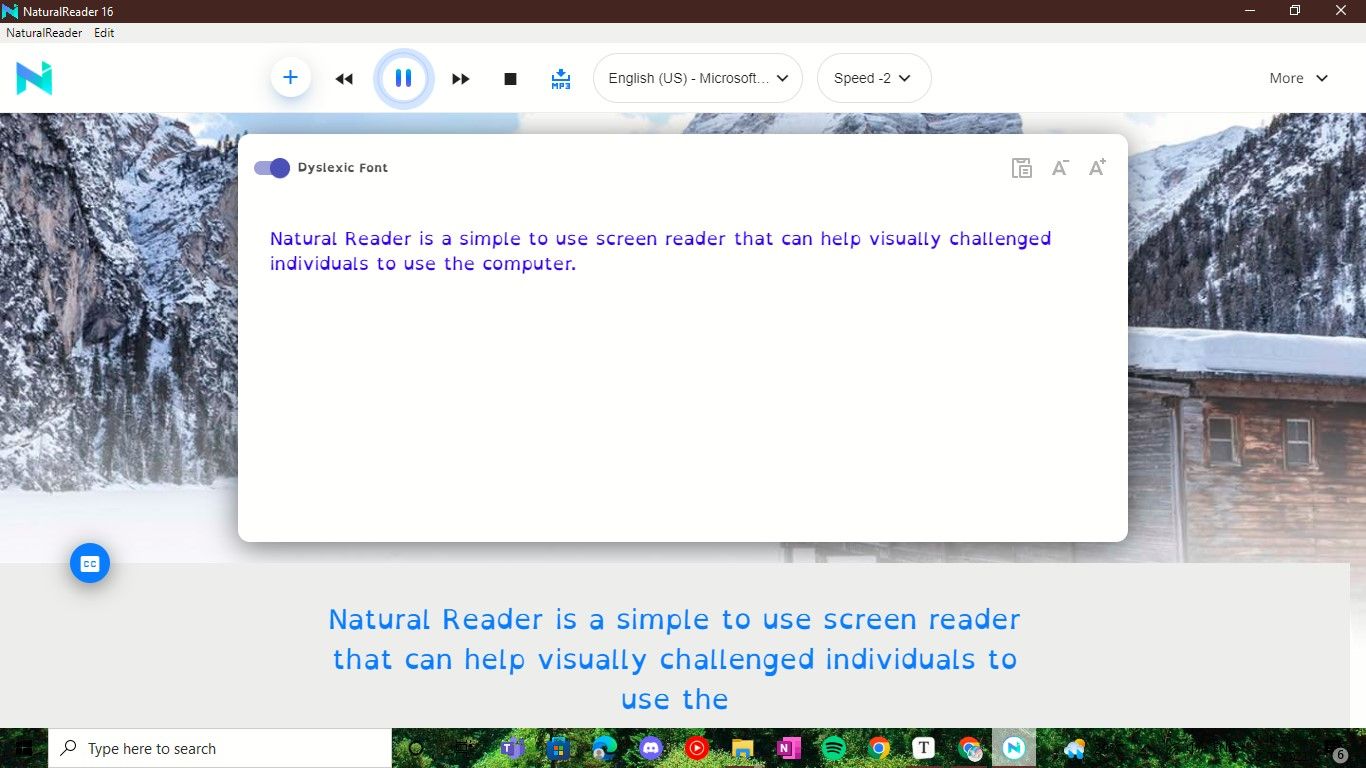 Lecteur naturel utilisé sur un ordinateur portable Windows