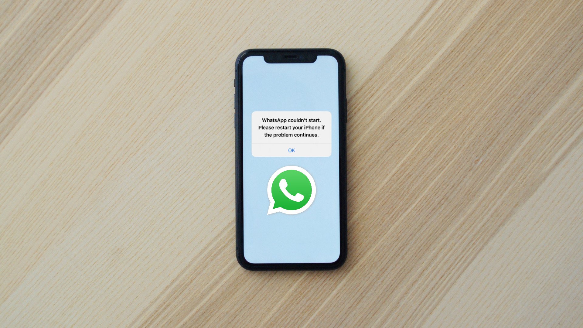 WhatsApp n'a pas pu démarrer