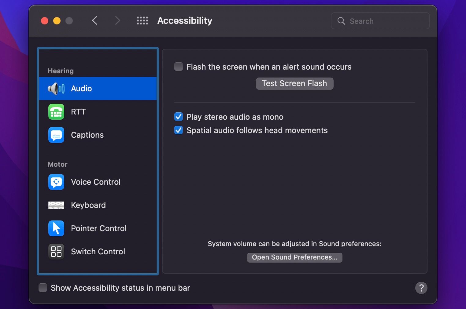 Audio mono sous macOS