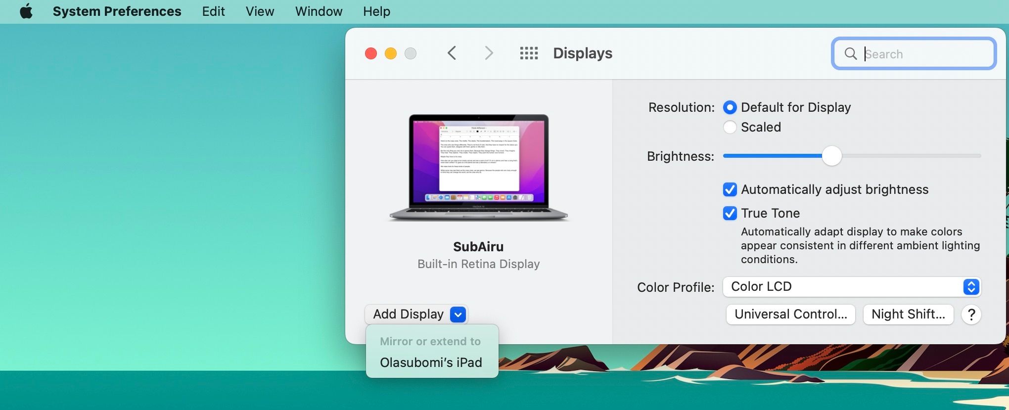 Configurer Sidecar sur Mac