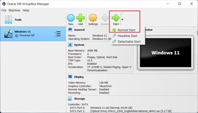 windows 11 vm sans tpm ni cpu