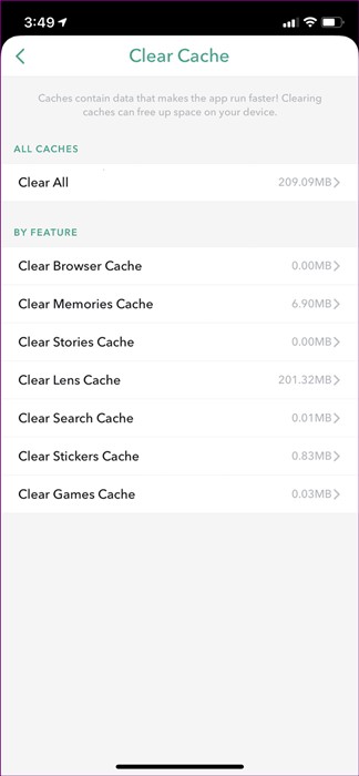 Comment effacer le cache de Snapchat sur iPhone