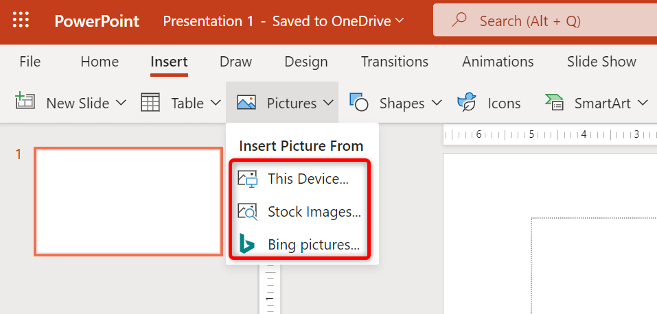 comment insérer une image dans un powerpoint