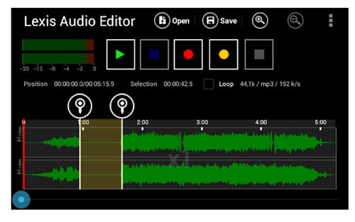 Éditeur audio Lexis