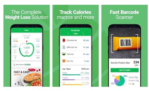 Compteur de calories - MyNetDiary