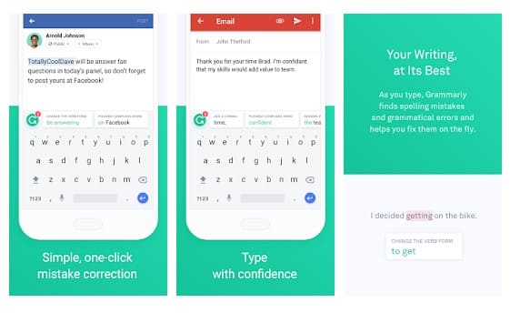 Clavier Grammarly : meilleures alternatives Swiftkey pour Android