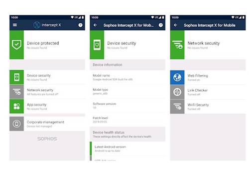 Sécurité mobile Sophos