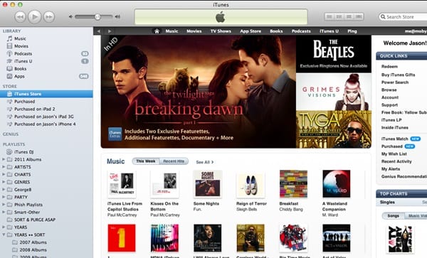 Magasin de musique iTunes