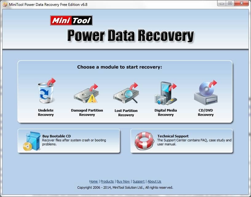 Récupération de données MiniTool Power