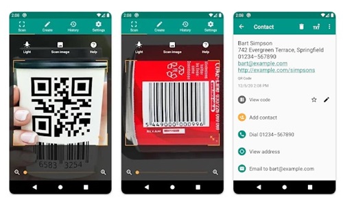 Lecteur QR et codes-barres