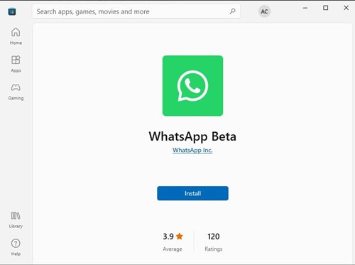 WhatsApp bêta