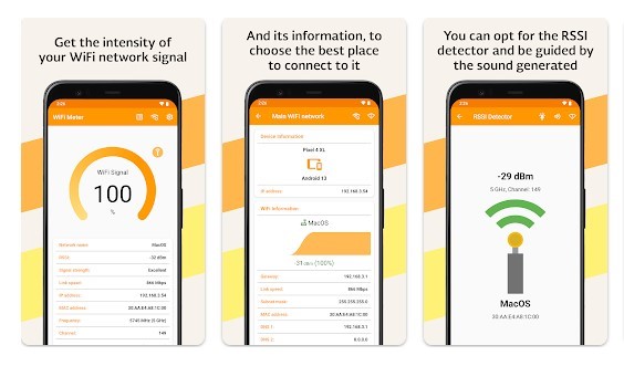 Compteur de puissance du signal WiFi