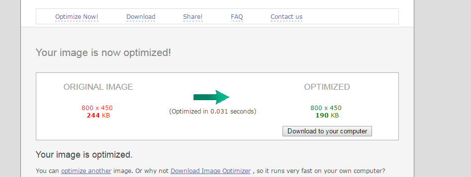 Cliquez sur "Télécharger sur votre ordinateur" pour enregistrer les images